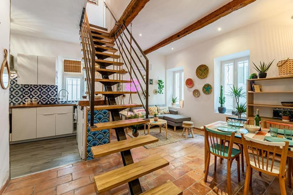 Ciotat Colada Beau Duplex Atypique A 50 M Du Port Classe 3 Etoiles La Ciotat Buitenkant foto